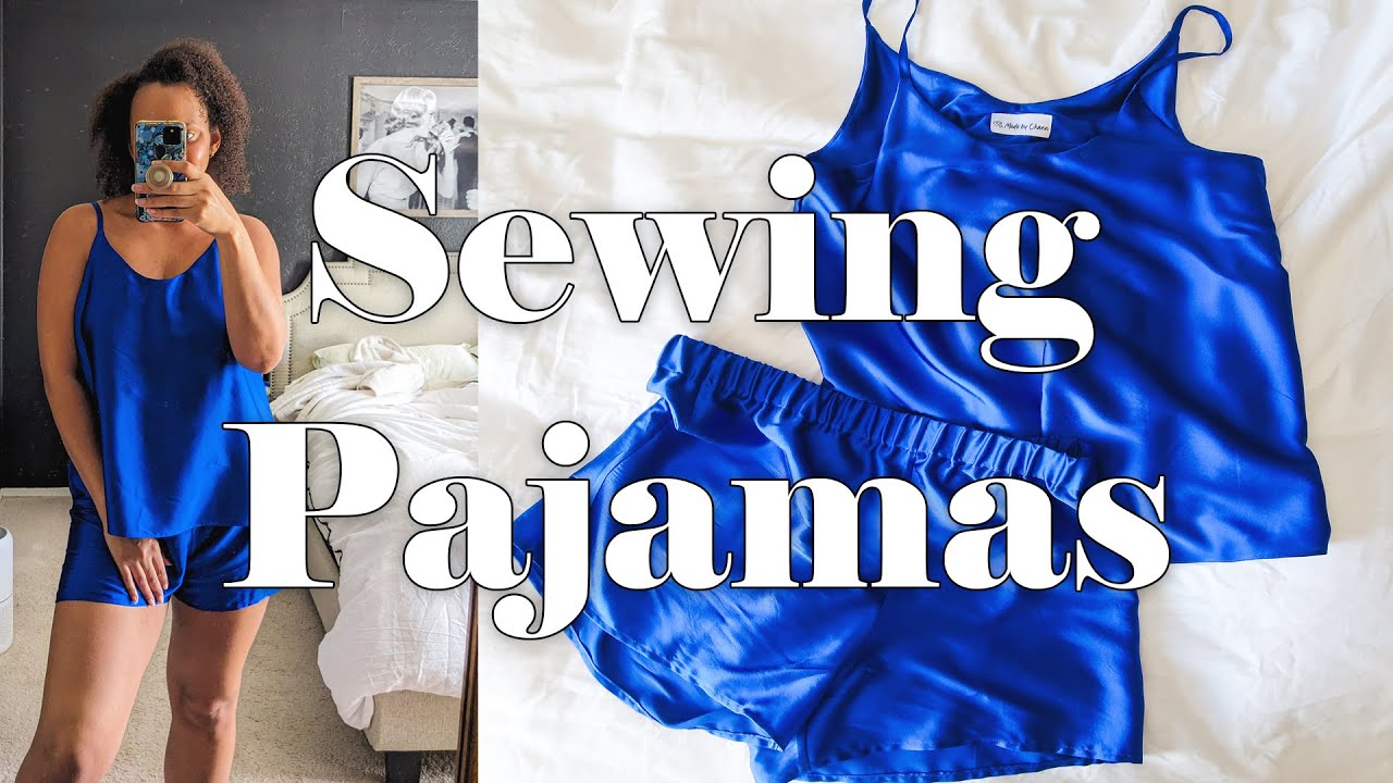 Sewing A Silk Pajama Set | Sewing Vlog