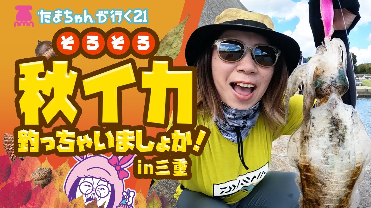 【エギング】たまちゃんが行く21 秋イカの気配！エギングin三重
