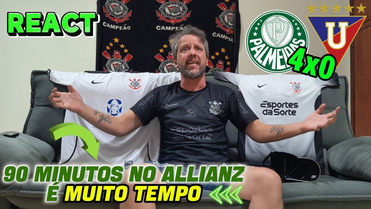 REACT Palmeiras 4x0 LDU Quito - Noite MÁGICA e virada HISTÓRICA | ME ACORDEM DESSE PESADELO!