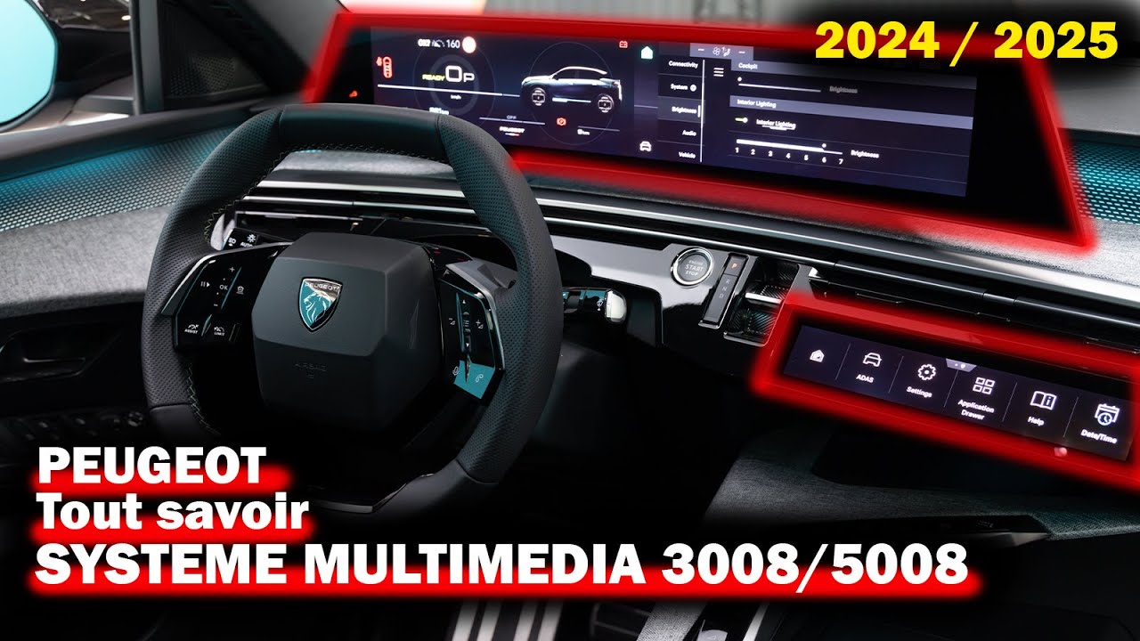 Nouveau SYSTEME MULTIMEDIA Nouvelle PEUGEOT 3008  et 5008 EN DETAIL - Toutes les fonctions !