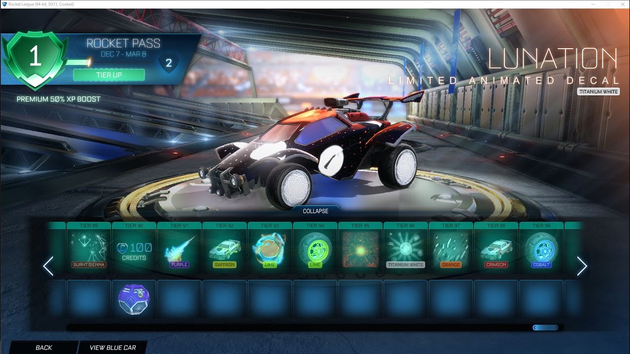 Rocket League Season 9 rocket pass all rewards