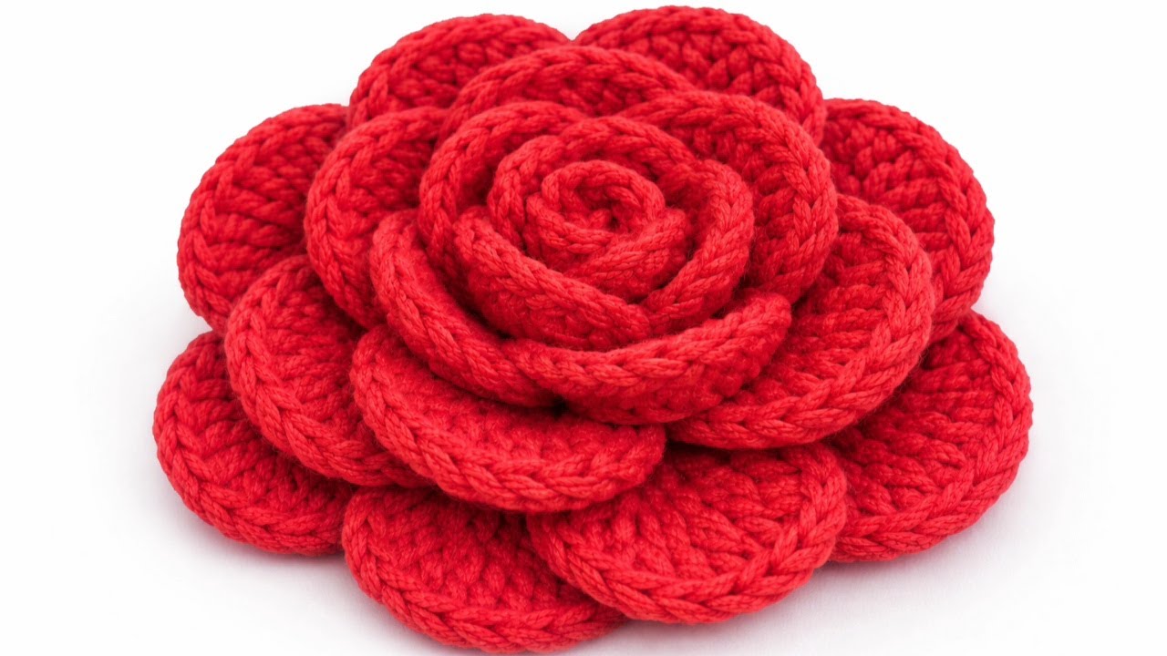 Nadie Cree que Esta Rosa Sea a Crochet