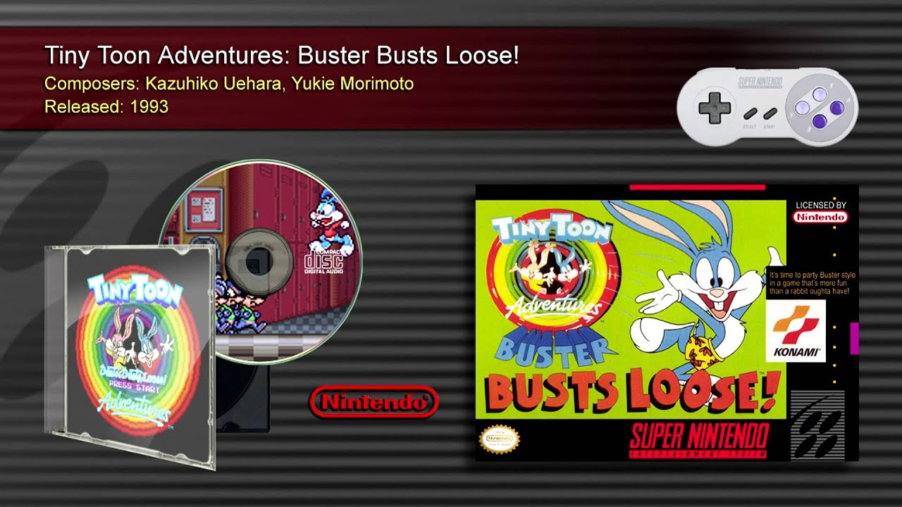Tiny Toon Adventures: Buster Busts Loose! (Full OST) - SNES