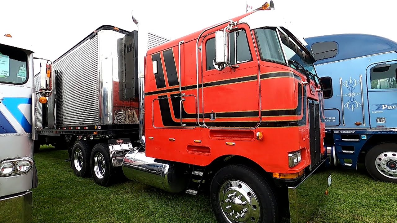 1983 Orange Peterbilt 362 At The 2025 Clifford Truck Show
