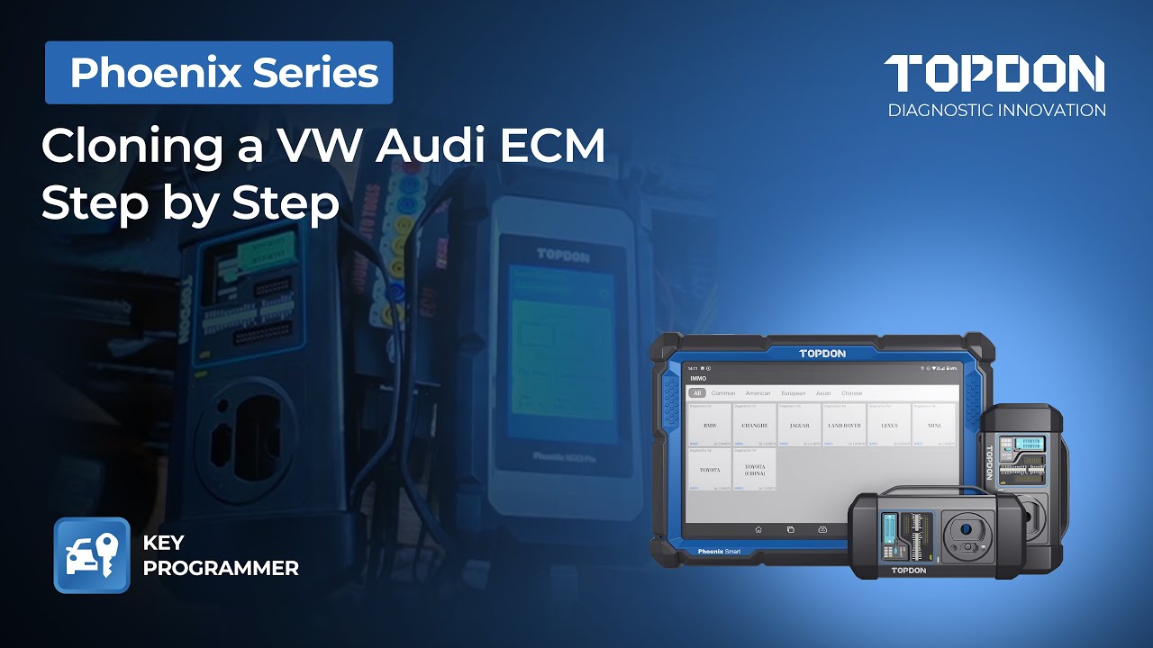 Cloning a VW ECM with your T-Ninja Box and TOPDON Phoenix Scanner