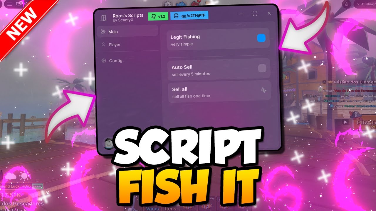 MELHOR SCRIPT/HACK PARA FISH IT - AUTO FARM, AUTO SELL, AUTO FISCH - CELULAR E PC 2026 - LINK DIRETO