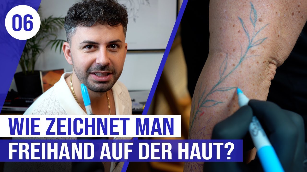 Tätowieren Lernen: Folge 6 - Wie Zeichnet man freihand auf der Haut? | Dardani Tattoo