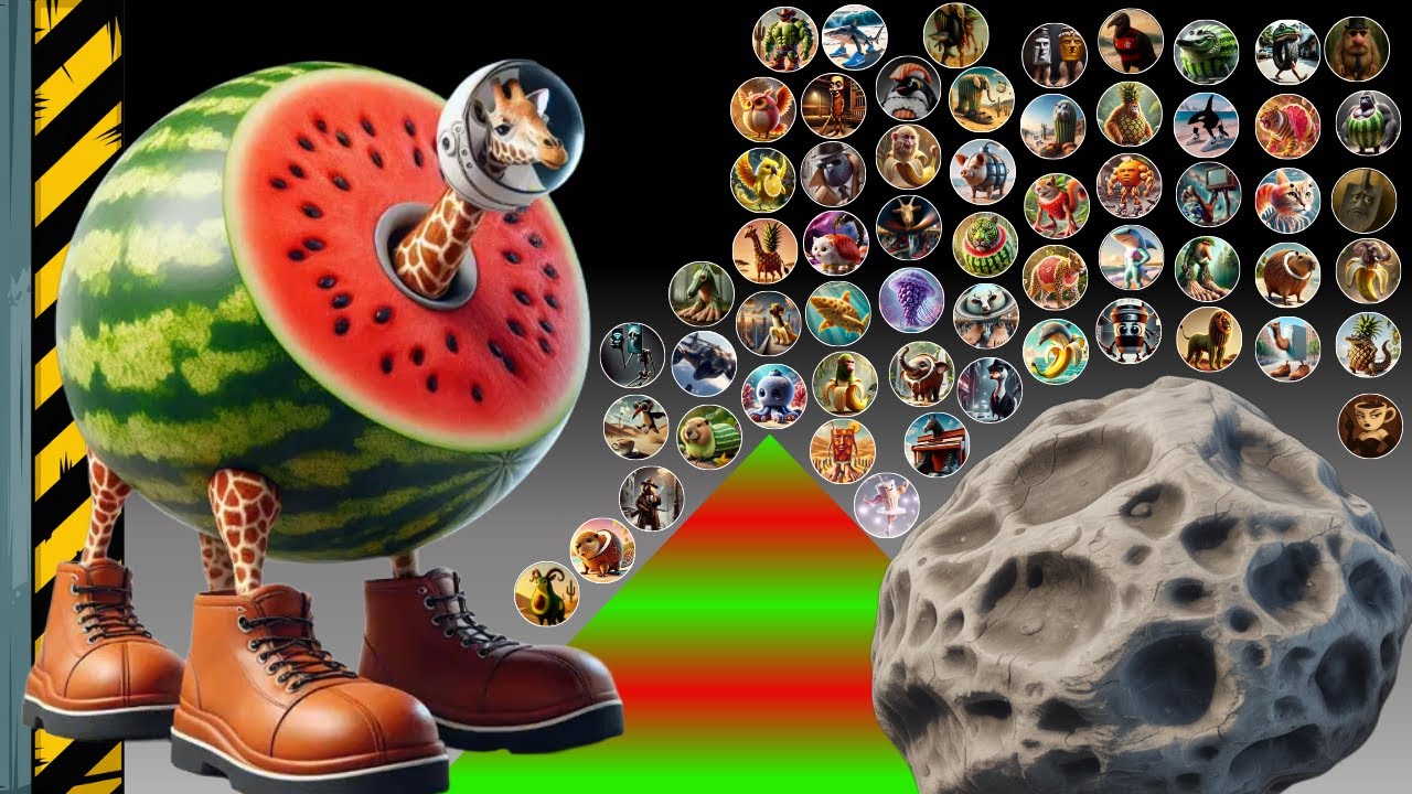 Escape from Giraffa Celeste! - ALL 161 NEW Italian Brainrot Survival Marble Race