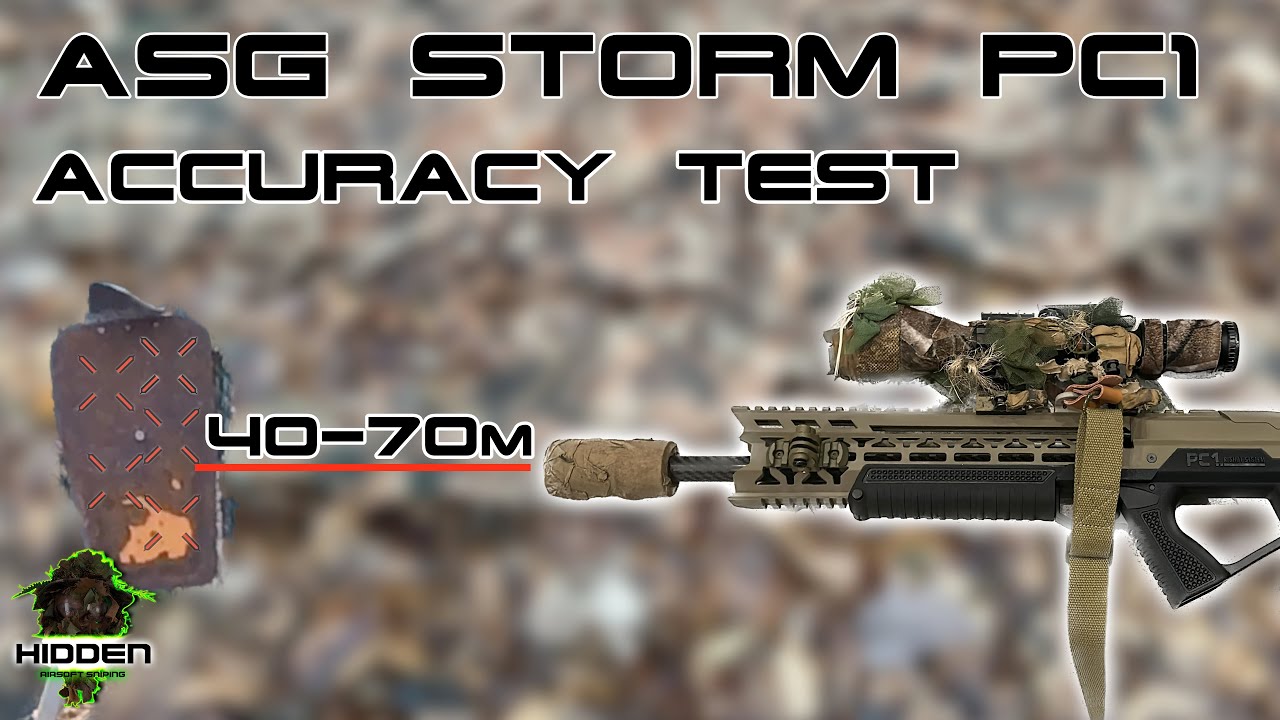 ASG STORM PC1 Accuracy test 40-70m 🎯
