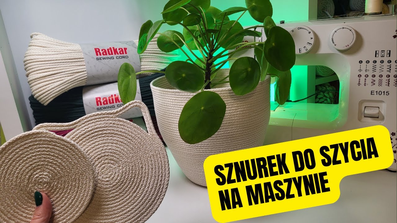 Sznurek do szycia Radkar - osłonka i podkładki uszyte na maszynie :)