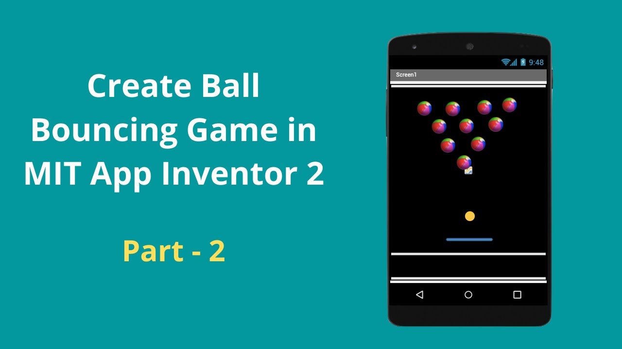 Часть 2 | Как создать игру с прыгающим мячом в MIT App Inventor 2