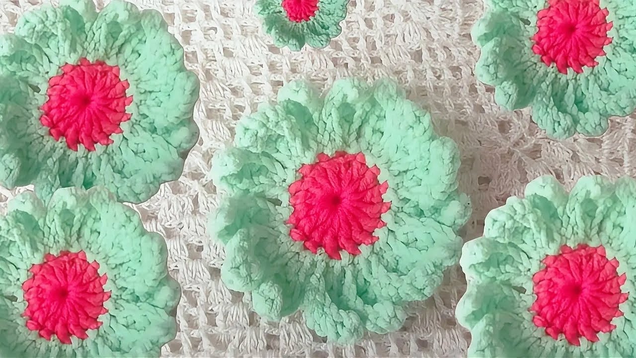 How to crochet Daisy Flower | Easy Crochet Flower Tutorial for Beginners💚💗