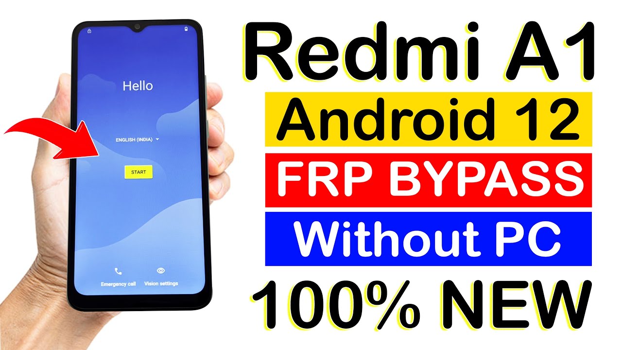 Redmi A1 (2022) Android 12 FRP BYPASS | 100% New Method (without pc)💥💥💥
