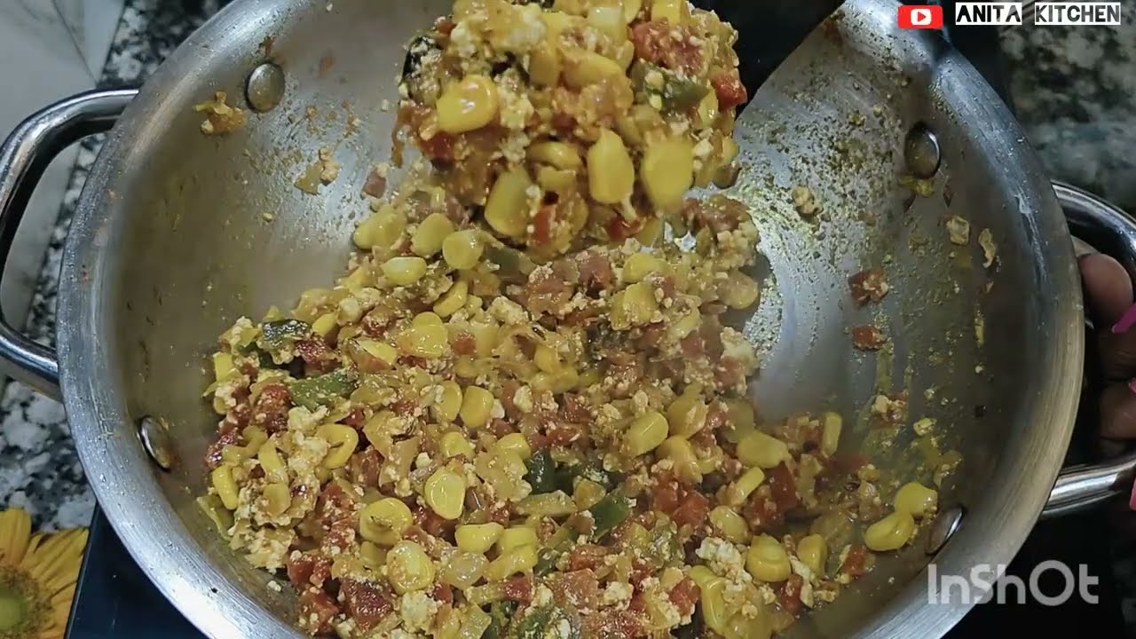 पनीर भुर्जी हेल्दी नुट्रिशन से भरा 😋| #पनीरभुर्जी #breakfast 