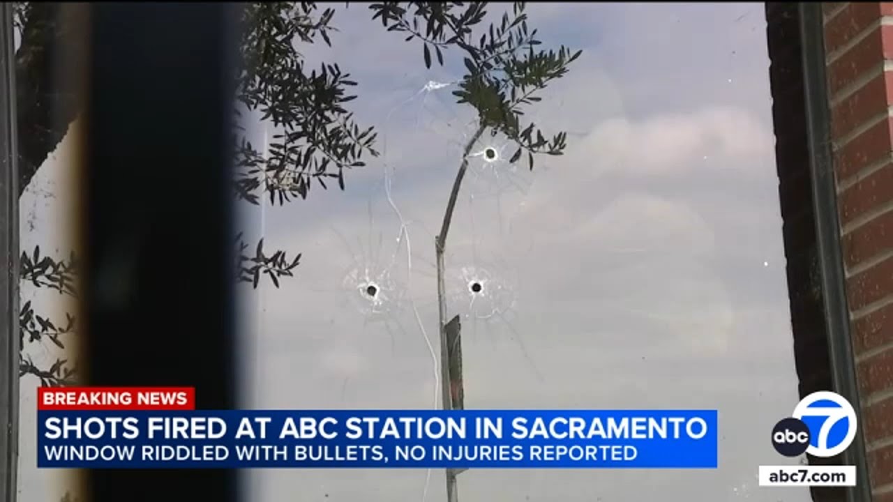 Video shows bullet holes in local ABC TV station after drive-by shooting