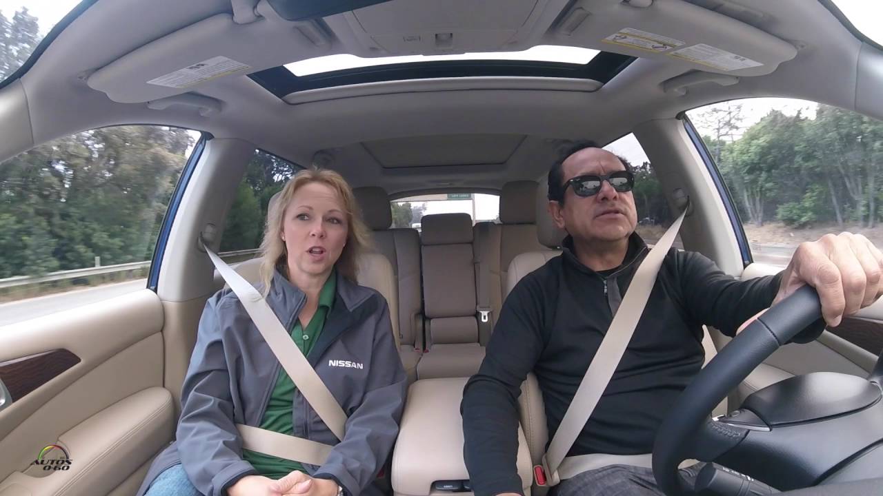 2017 Nissan Pathfinder 1st. drive (reardend accident included) with Product Planner Barbara Park