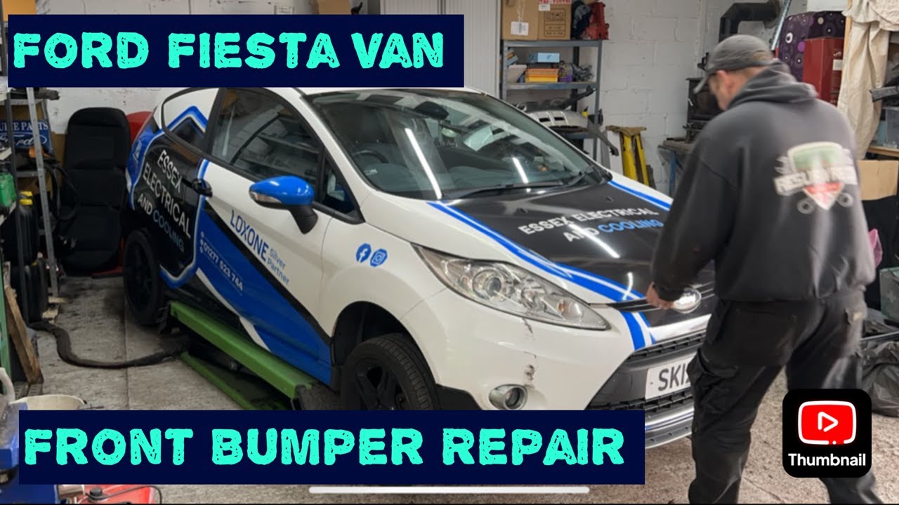 Ford Fiesta Van Front Bumper Repair Then Needs Wrapping