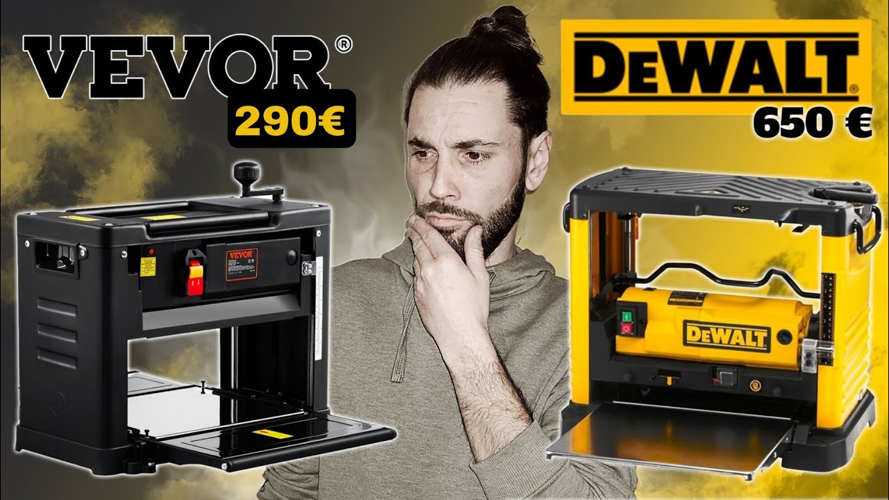 Raboteuse VEVOR ou DEWALT 😱 ?! Est-ce-qu'on paye la marque ? 🧐