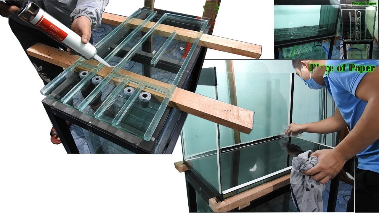 Aquarium model 18 - Aquarium 4 layer bottom/cleaner