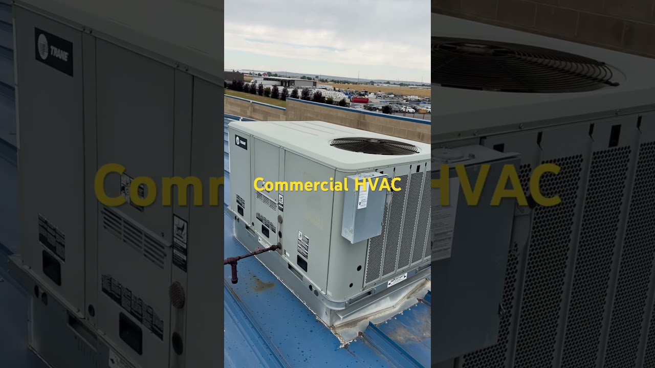 Trane commercial rooftop HVAC units. Also used in residential applications. #hvac #trane #hvac