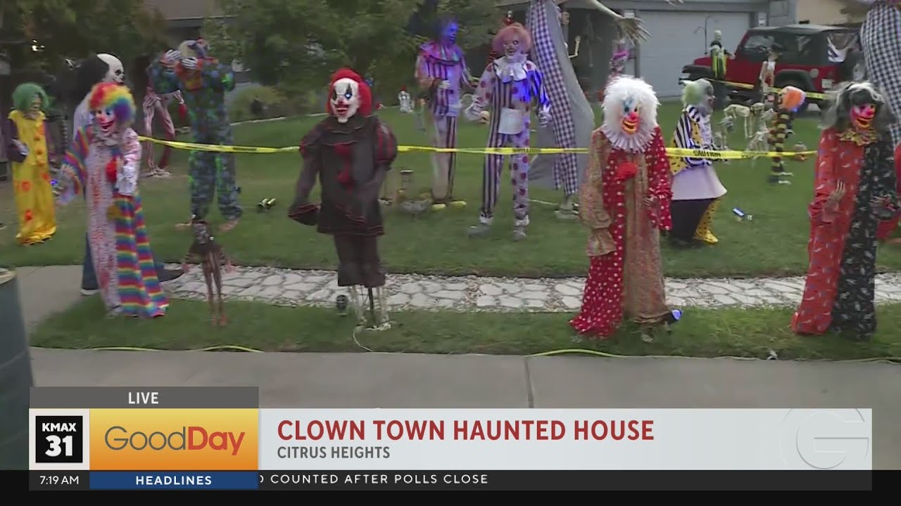 Clown Town haunted house in Citrus Heights