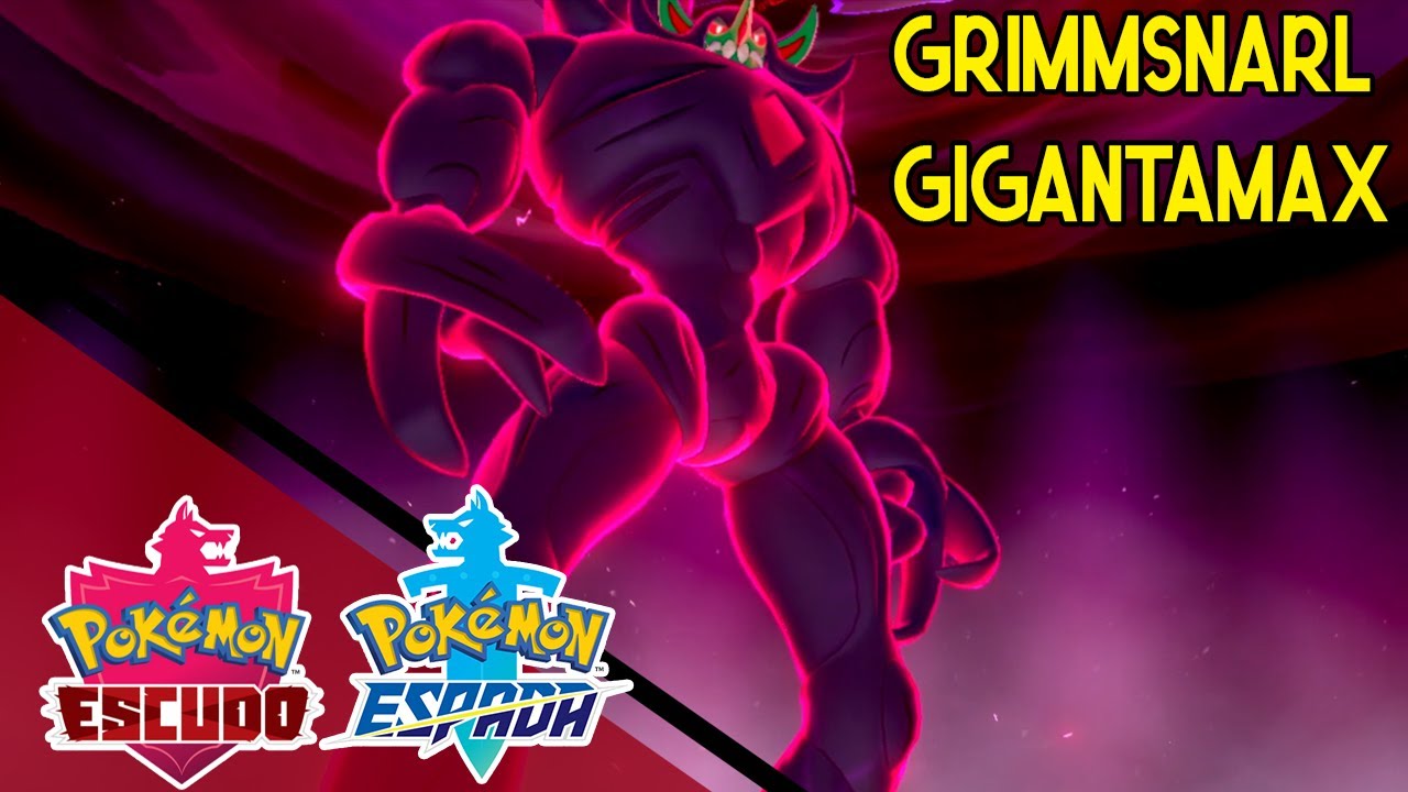 GRIMMSNARL GIGANTAMAX + UBICACIÓN-Pokémon Espada y ESCUDO