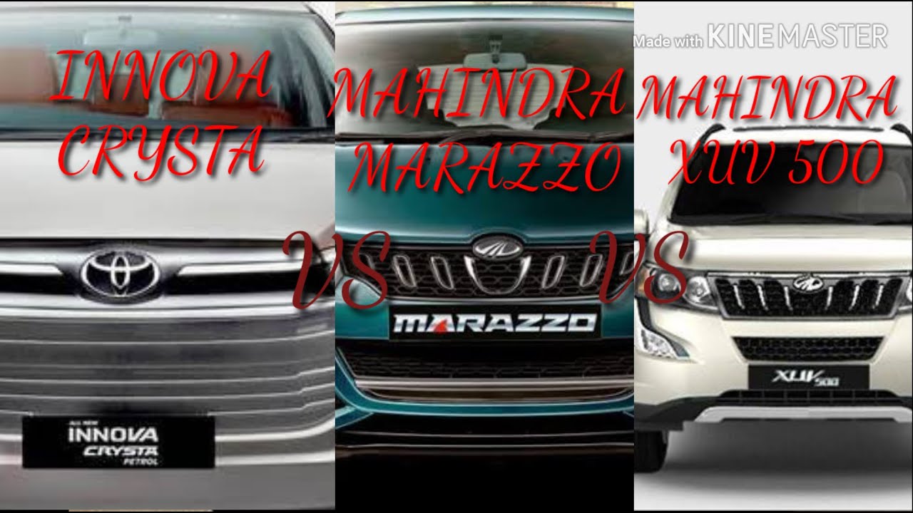 Toyota Innova Crysta vs Mahindra marazzo vs Mahindra XUV 500 crash test rating
