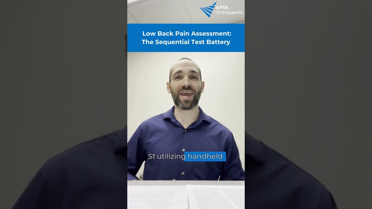 🔎 Low Back Pain Assessment: The Sequential Test Battery