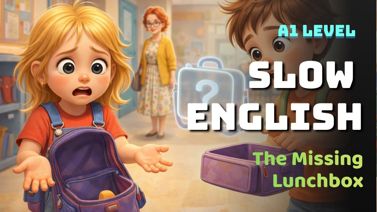 The Missing Lunchbox | English Listening Practice for Beginners (A1 Level)