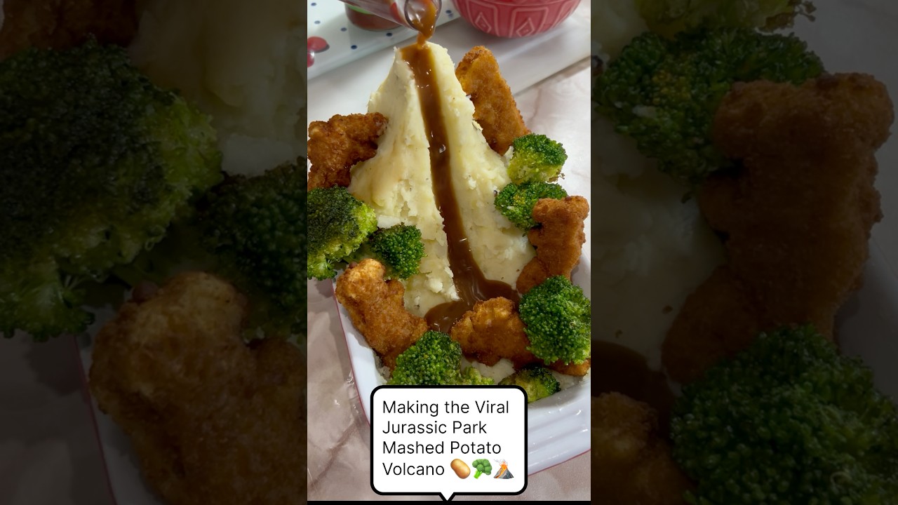 Making the Viral Jurassic Park Mashed Potato Volcano🦖 🌋 🦕 