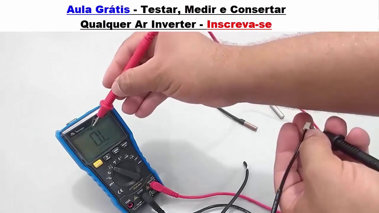 COMO MEDIR E TESTAR o Sensor Temperatura do AR INVERTER - AULA COMPLETA PASSO A PASSO NA PRÁTICA