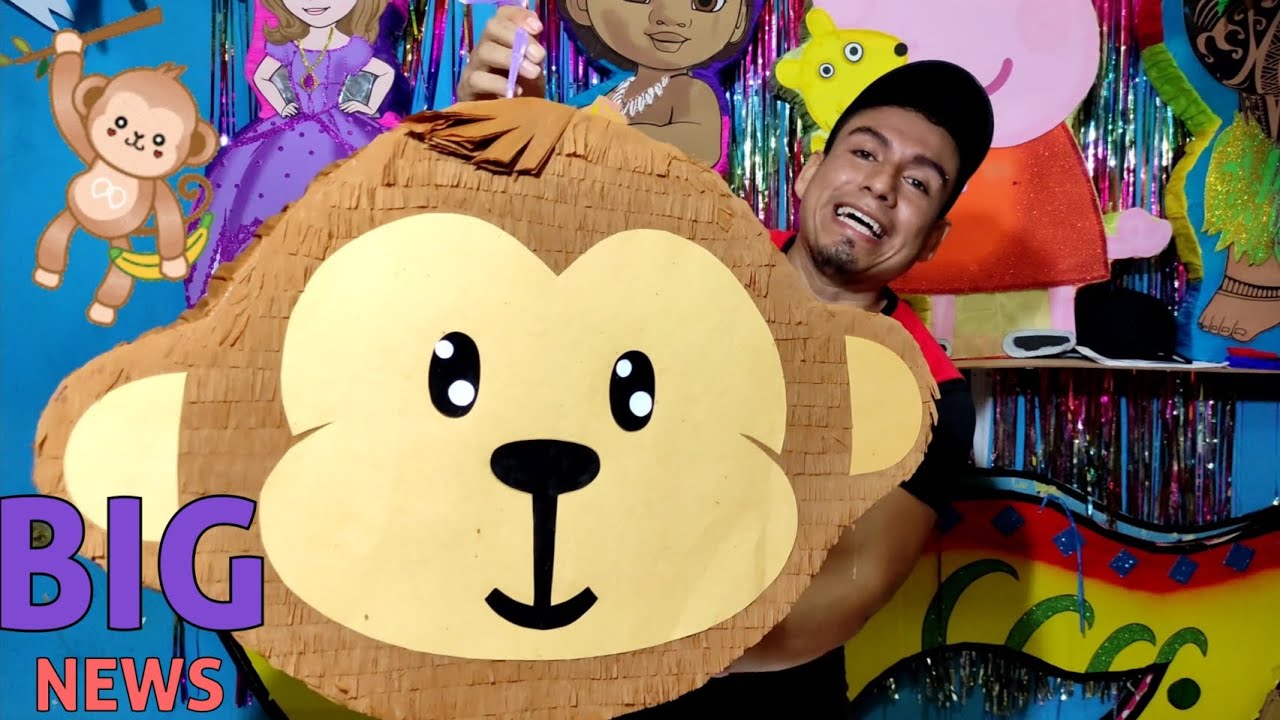 COMO hacer una PIÑATA de Changuito 🐒 MONKEY PIÑATA DIY #diy