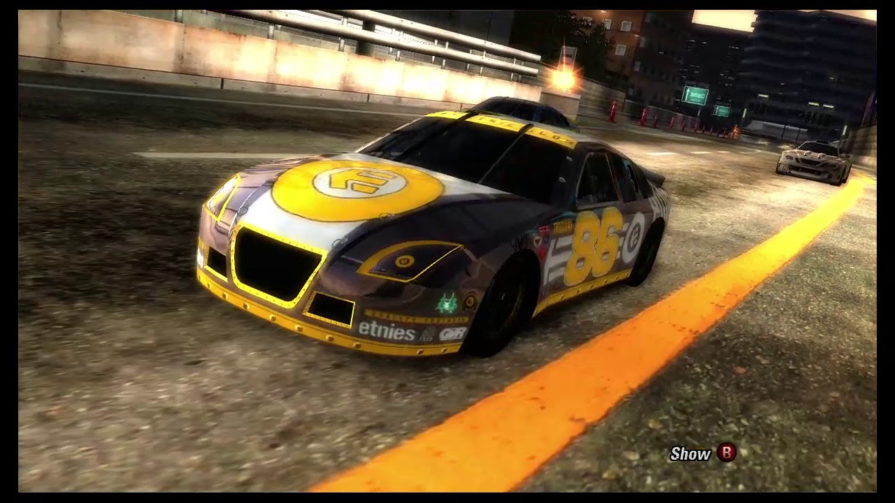 BURNOUT REVENGE/Etnies Nascar(Not a Real Car) Circuit Race