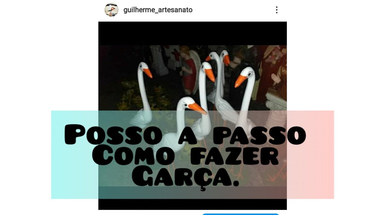 Como Fazer moldes de artesanato  como fazer farmas de garça.#artesanato #cimento #artes #decoração