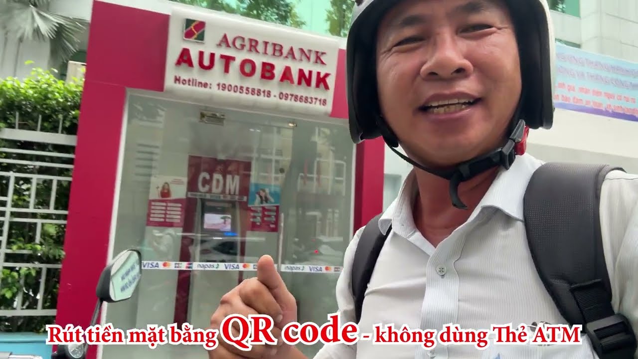 Quên mang thẻ ATM - Lần đầu tiên rút tiền mặt bằng QR code