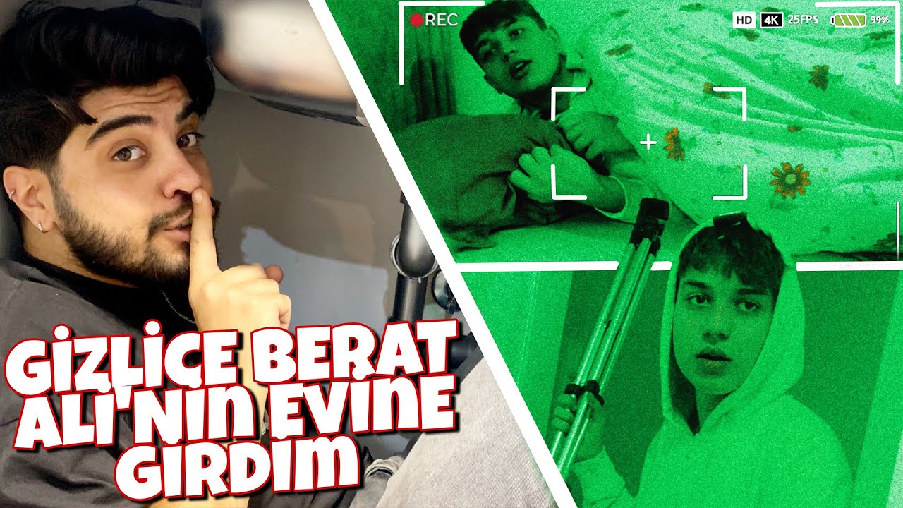 BERAT ALİ'NİN EVİNDE GİZLİCE KALIP KORKUTTUM! 🤣 (Çıldırdı)