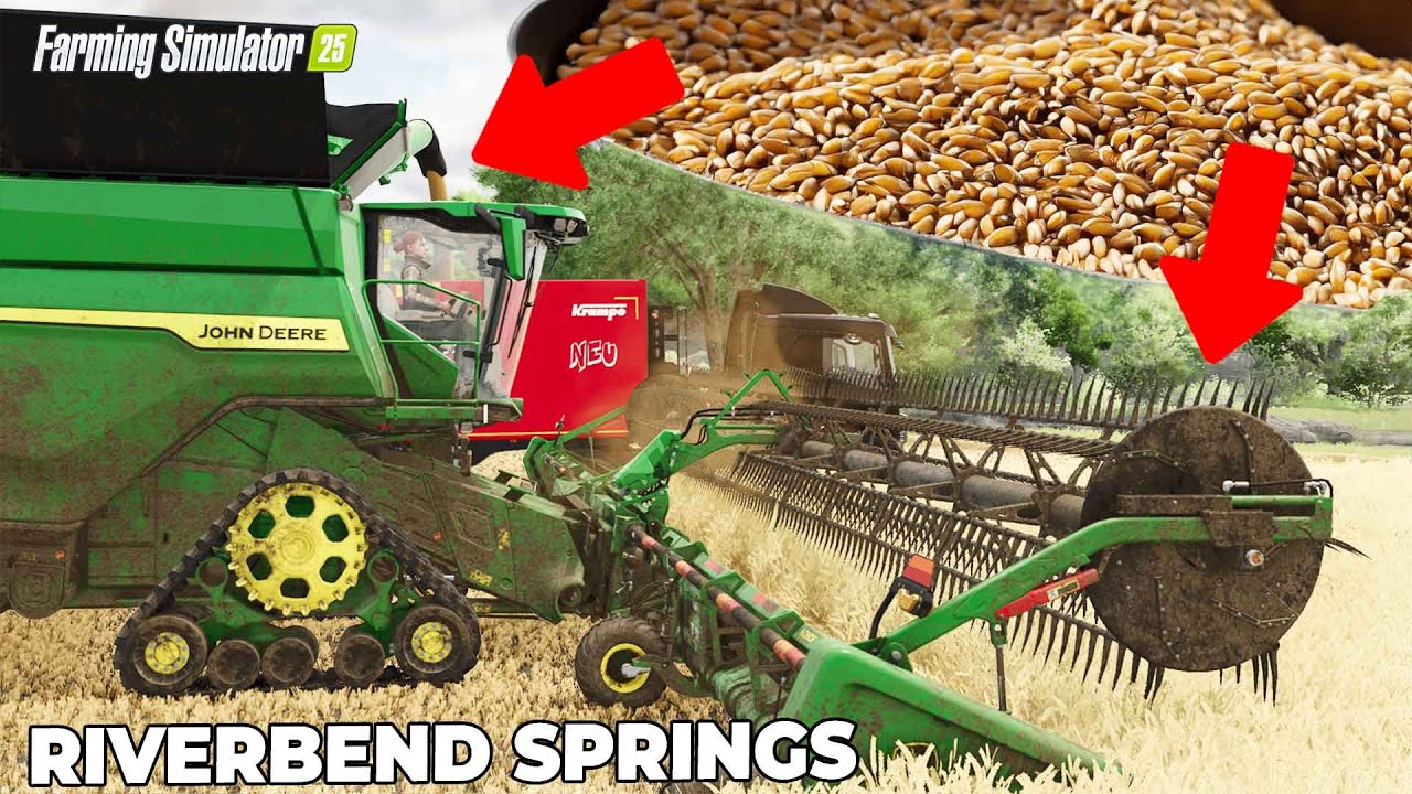 WHEAT HARVEST AND DRY GRASS HARVEST | FARMING SIMULATOR 25