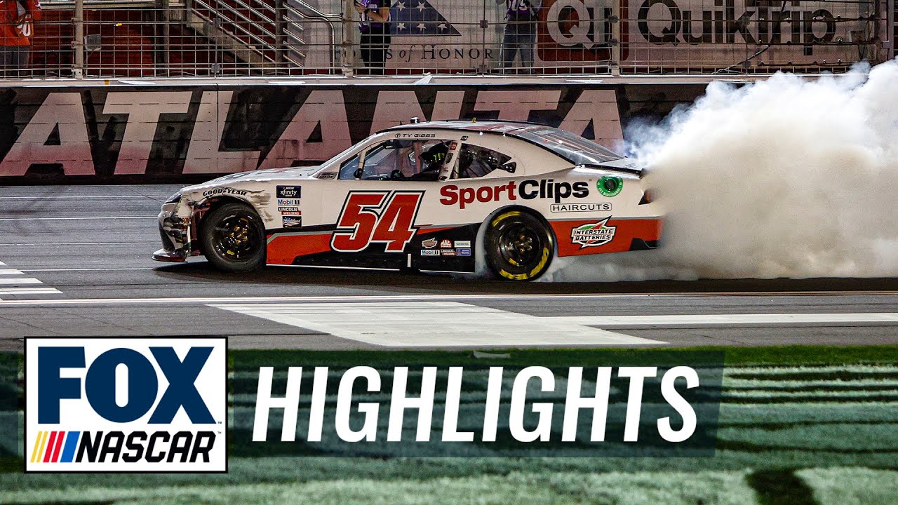 FINAL LAPS: Ty Gibbs wins in double OT after last lap pass | NASCAR ON FOX HIGHLIGHTS