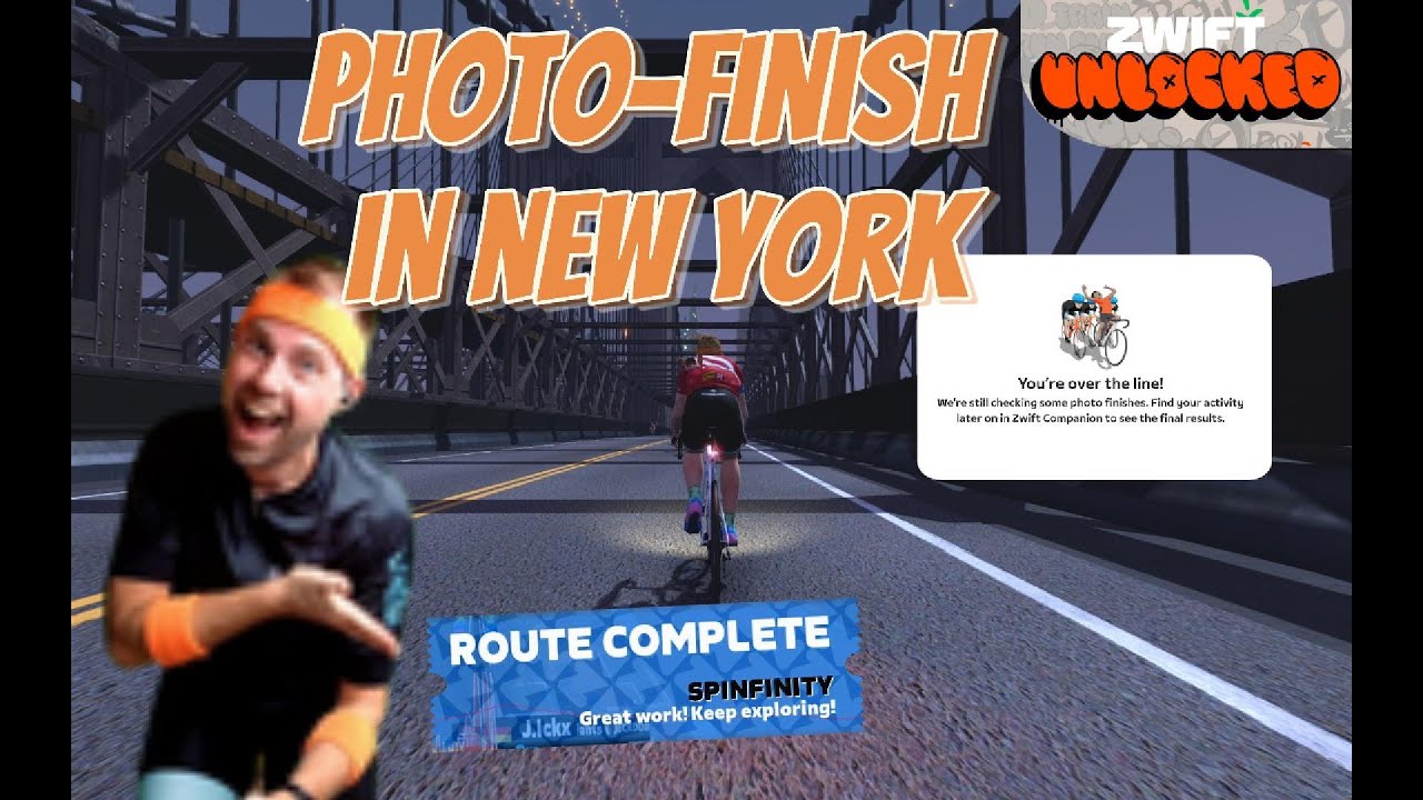 Stage 4 | Zwift Unlocked | Spinfinity | Brooklyn Bridge sightseeing and photo finish