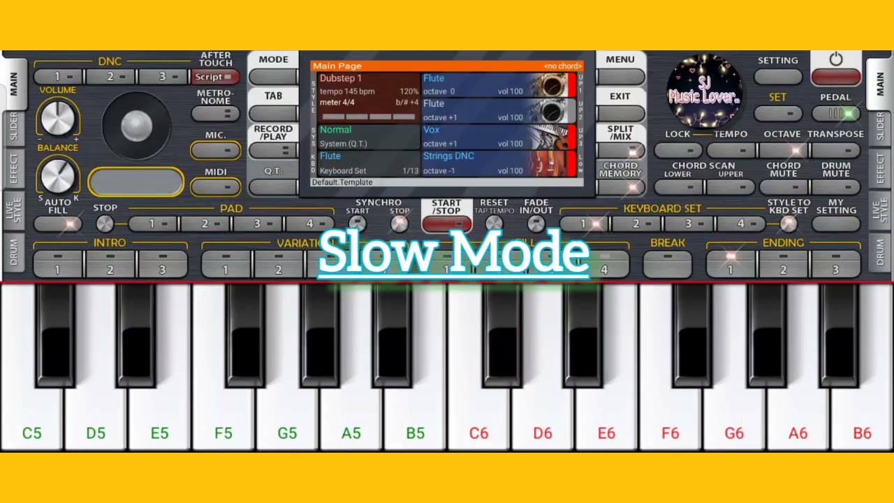 Teri Meri Prem Kahani( Bodyguard) Slow And Fast On Piano App #org24 