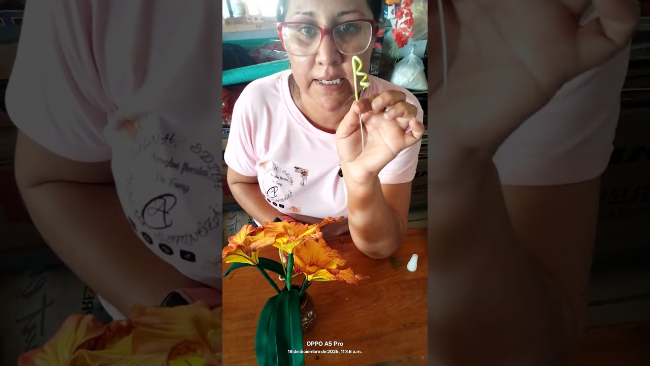 Procesó de armado de arregló de orquídea bariante de Cattleya ✨🌹en jaron de yeso ✨🌹