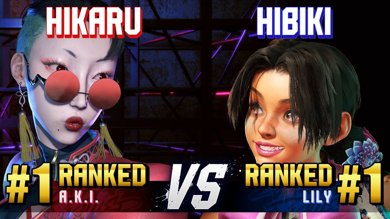 SF6 ▰ HIKARU (#1 Ranked A.K.I.) vs HIBIKI (#1 Ranked Lily) ▰ High Level Gameplay