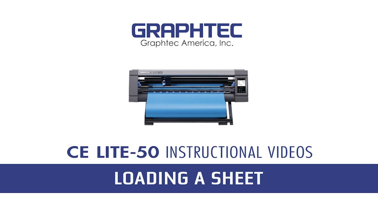 Graphtec CE LITE-50 -  Loading a Sheet