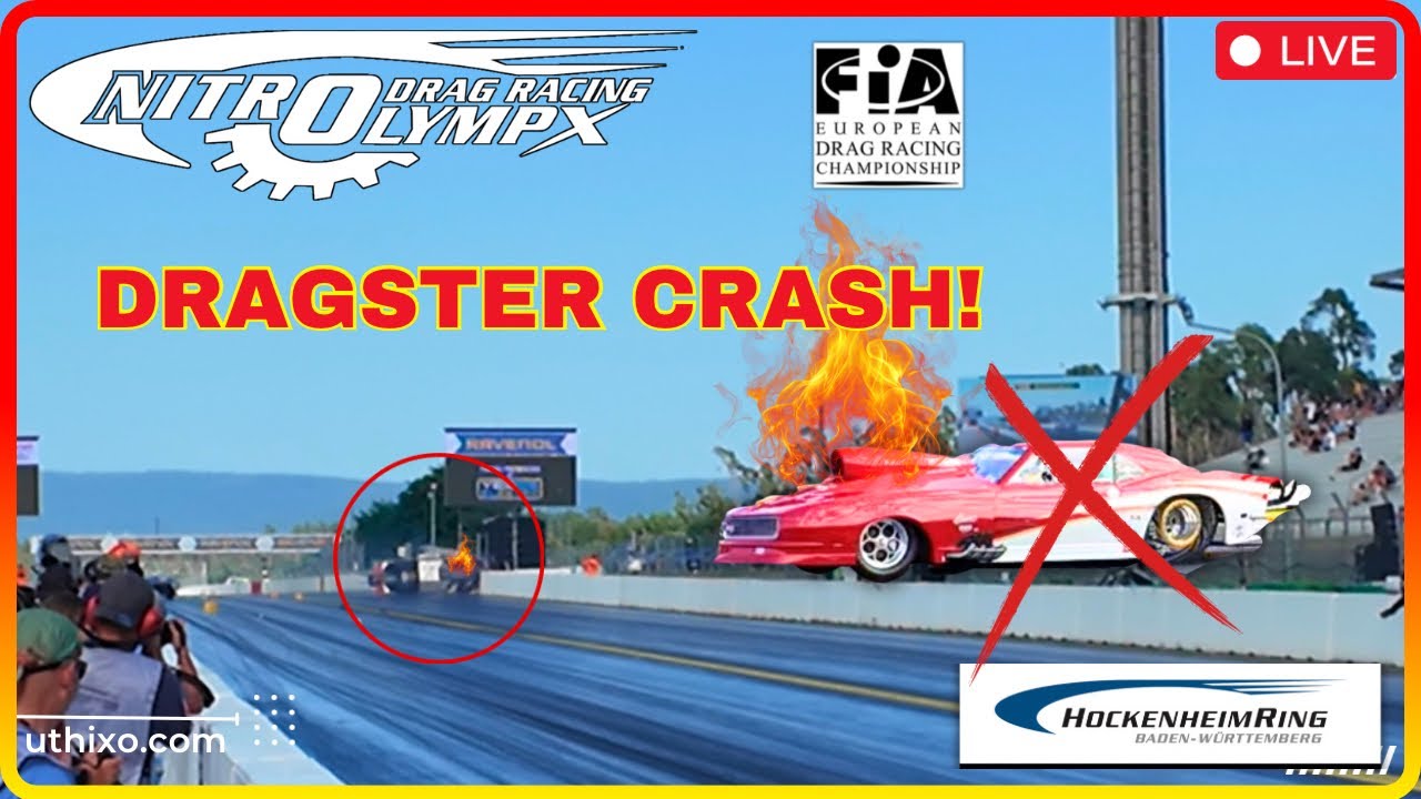 LIVE | UNFALL CRASH ACCIDENT at 2024 NitrOlympX - FIA PRO MODIFIED & TOP METHANOL Jean Dulamon