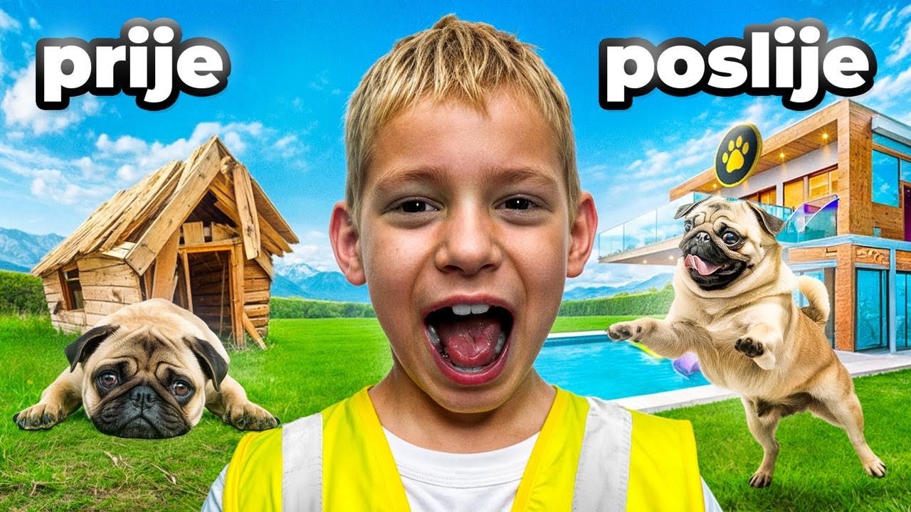 NAPRAVIO SAM KUĆICU IZ SNOVA ZA SVOG PSA!