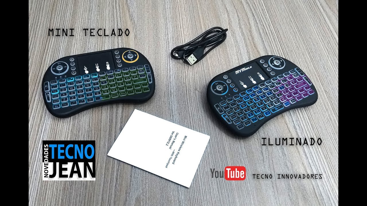 Mini Teclado iluminado compatible con celulares - Computadores - TV Box - Televisores Smart TV
