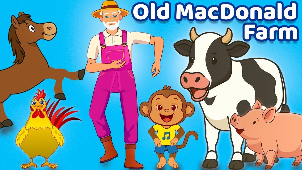Old MacDonald Had a Farm🐄🐖🐥 | Farm Animals Song with Sound | Nursery Rhymes & Kids Songs