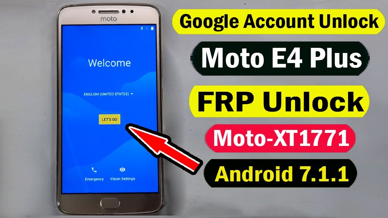 Moto E4 Plus FRP Bypass | Moto E4 Plus (XT1771) Google bypass Android 7.1.1 without PC 100% working