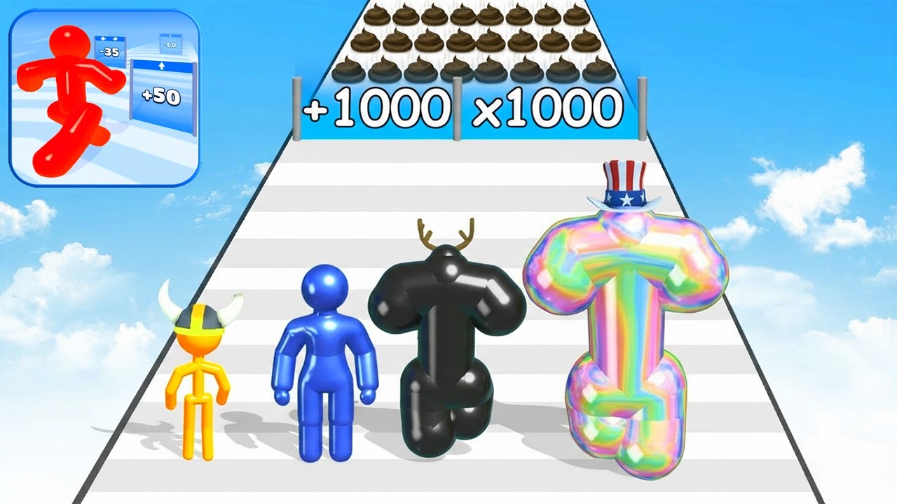 Tall Man Run 🔥New Satisfying Mobile Game Latest Update Freeplay 😱 All Levels Unlocked! 4K Ultra HD