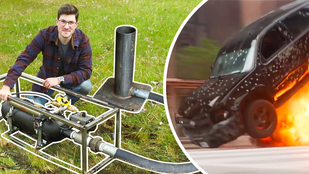 This Huge Air Cannon Crashes Cars In Movies